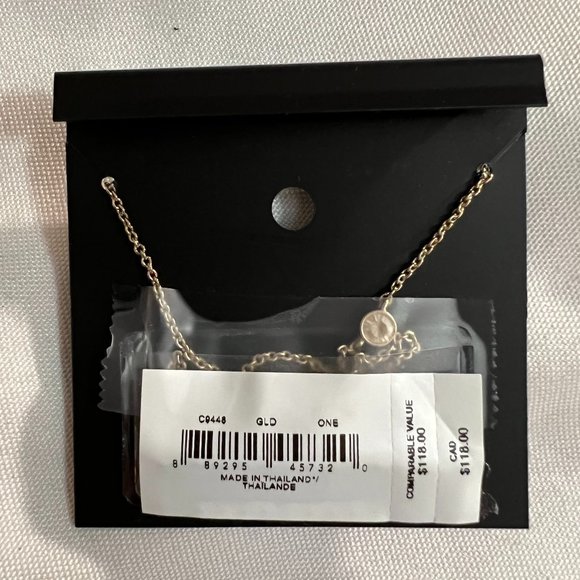 Coach Signature Crystal Cluster Necklace - Picture 2 of 4